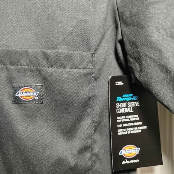 Dickies Women Coveralls Navy Blue Short Sleeve Workwear Jumpsuit S/M - Picture 4 of 9